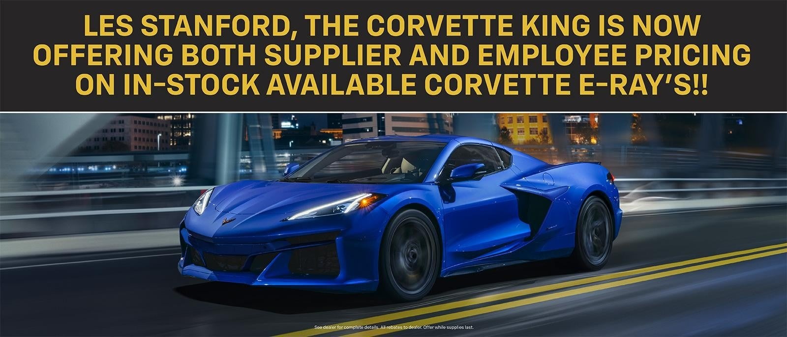 Corvette E-Ray at Les Stanford Corvette in Dearborn MI